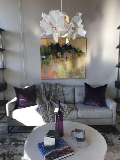 nancy rutter artwork painting in home